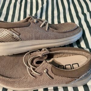 Hey Dude Brown Boat Shoes with Cushioned Soles